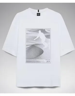 Image de T-shirt Oakley pour homme Sandboard Pitch blanc : taille L