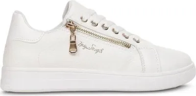 Produktbild von Damen-Sneaker mit Zierkette Elegante Turnschuhe in Weiß Bancali Gr.38
