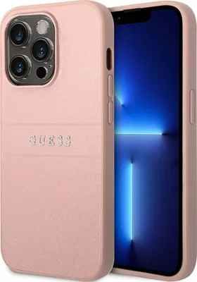 Produktbild von Guess Guhcp14Lpsasbpi Iphone 14 Pro 6.1 Rosa/Pink Saffiano-Armband