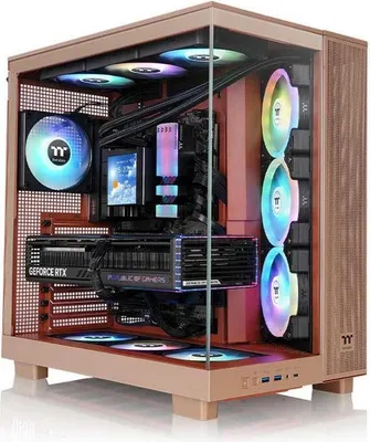 Zdjęcie produktu dla Thermaltake View 380 XL TG ARGB, Midi Tower, PC, Piaskowy, ATX, micro ATX, Mini-ITX, SPCC, Szkło hartowane, Gaming