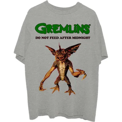 Produktbild von Warner Bros | Offizielles Band T-Shirt | Gremlins Stripe Do Not Feed, X-Large, Grau