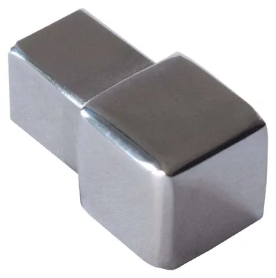 Produktbild von Dalsys Endstück Fliesenprofil 10mm Quadratprofil Edelstahl poliert - Endkappe für Eckprofil Fliesenschiene - Fliesenprofil Zubehör
