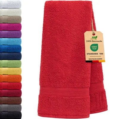 Produktbild von AR Line ARIZONA Handtuch-Serie – 500 g/m² Frottier in 9 Größen verfügbar, Größe: Saunatuch XXL 100x200 cm, Farbe: Rot