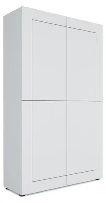 Immagine prodotto di Credenza Alta 4 Ante 100x35x165 cm Elios Bianco Lucido