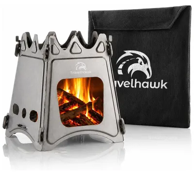 Produktbild von Travelhawk Mini Houtkachel Camping Kooktoestel