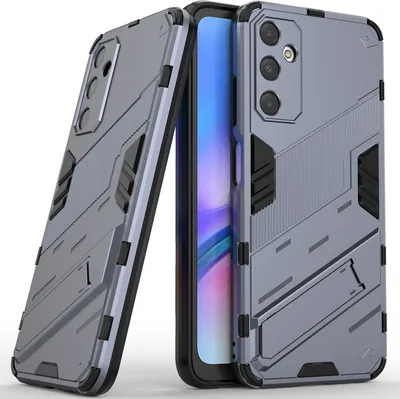 Produktbild von Armor Hülle für Samsung Galaxy A05s, Hybrid PC TPU Bumper Stoßfestes Schutzhülle mit Standfunktion Grau
