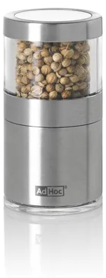 Produktbild von AdHoc Mini Chili- und Gewürzschneider Voyage, mit original AdHoc SchneidWerk®, Edelstahl/Acryl, D: 3,8 cm, H: 7,5 cm