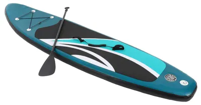 Image de Planche de SUP gonflable - Stand Up Paddle - 305 cm - Kit avec pompe et pagaie - Capacité de charge de 150 kg - 12–15 PSI - Vert