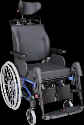 Produktbild von Multifunktionsrollstuhl Netti 4U CE Standardausstattung, blau>>>>SB 45 cm