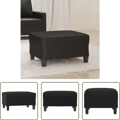 Produktbild von The Living Store Fußhocker Schwarz 70x55x41 cm Kunstleder