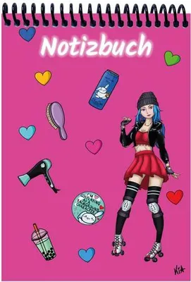 Produktbild von A 5 Notizblock Manga Enora, pink, blanko