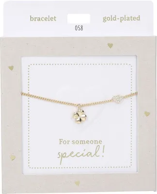 Produktbild von Depesche Armband goldfarben Heart of Gold Kleeblatt Damen Schmuck