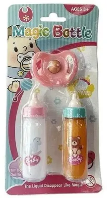 Productafbeelding van Flesjes voor poppen, met fopspeen, 2 stuks