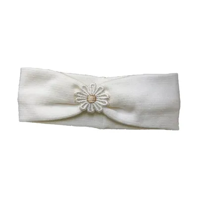 Produktbild von Ootje Kadootje Spitzenhaarband Blume Elfenbein | Babybekleidung Zubehör