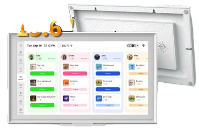 Zdjęcie produktu dla Cyfrowy kalendarz, interaktywne funkcje, inteligentna ramka do zdjęć, B156-SZF06L6-RL-A