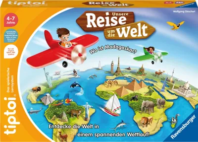 Obrázok produktu pre Ravensburger tiptoi Naša cesta okolo sveta, stolová hra - Ravensburger 00117 - (Hračky / Náučné)