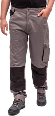 Produktbild von FIRI Herren Arbeitshose bis zur Taille, bequem, elastisch, mit vielen Taschen, Grau M