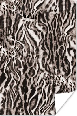 Produktbild von MuchoWow® Poster Pantherdruck - Braun - Formen 80x120 cm - Papierdruck