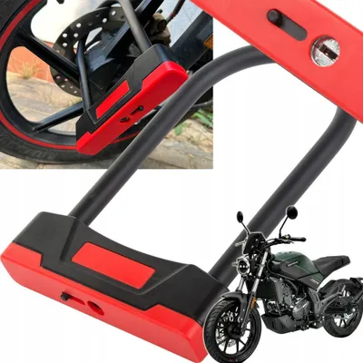 Produktbild von Robustes U-Schloss für Fahrrad und Motorrad, Schlüsselschloss