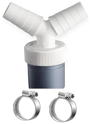 Y-Abflussadapter für Waschmaschine, 18-24 mm Einlass, 40 mm Auslass