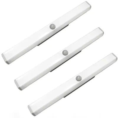 3er-Set LED-Lampen, USB-wiederaufladbar, Bewegungsmelder, Nachtlicht