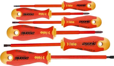 Produktbild von Set Mit 6 Felo-Ergonic Vde-Schraubendrehern + Magnetisierer - L/Fl41396199