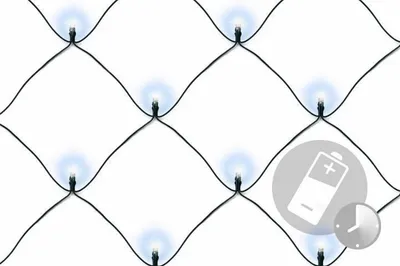 Obrázok produktu pre NEXOS Vianočná svetelná sieť 2 x 2 m, 160 LED, studená biela