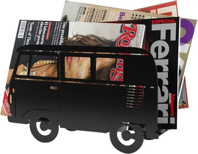 Produktbild von Balvi Van Zeitschriftenständer – Metall – Rot | Balvi