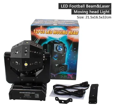 Produktbild von LED Moving Head – Bühnenlicht – DJ-Beleuchtung – Partylicht – Disco-Beleuchtung mit stufenloser Rotation
