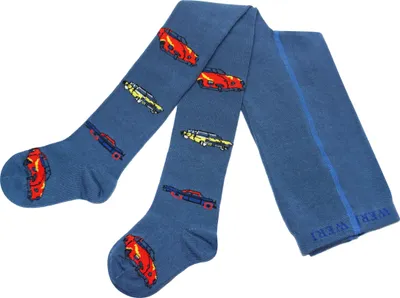 Produktbild von Kinderstrumpfhosen für Jungen aus Baumwolle Vintage Jeans Größe 80-86