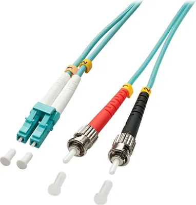 Produktbild von LINDY LWL-Duplexkabel LC/ST OM3 3m  50/125æm Multimode