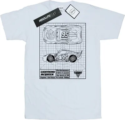 Immagine prodotto di Cars - Maglietta da uomo BI474 (S) (Bianco)