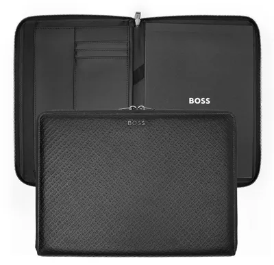 Produktbild von BOSS A4 Konferenzmappe Monogram Zipped Black