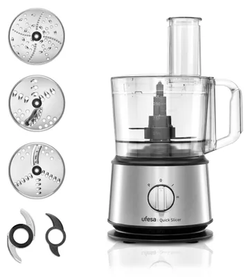 Küchenmaschine 1200 W, 10-in-1, 1,5 l, Edelstahl, inkl. Zubehör