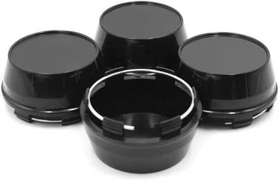 Produktbild von Abdeckkappen - 4 Stück - Schwarz chrom