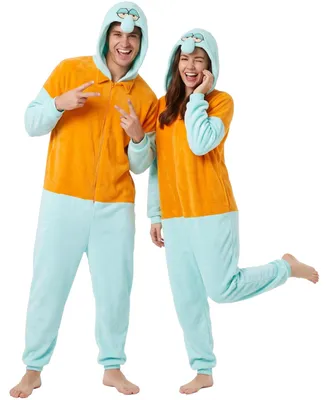 Produktbild von Spongebob Halloween Kostüm Erwachsene, Ganzkörperanzug Jumpsuit, Karneval