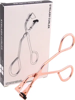 Produktbild von Wimpernzange mit Pads, kein Einklemmen, Mini-Wimpernzange, passend für viele Wimpernformen(rose red + dark gray)