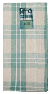 Produktbild von Geschirrtuch, Küchentuch Tartan 45x65 Grün, klassisches Karo