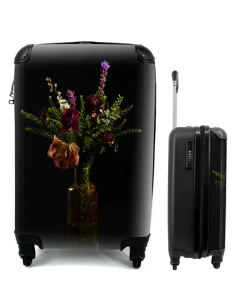 Produktbild von MuchoWow® Koffer Handgepäck Trolley Rollkoffer Kleine Reisekoffer mit 4 Rollen - Blumen - Farben - Stilleben - Cabin Size < 55x40x23 cm & 55x40x20 cm - Fotokoffer - Kabinenkoffer - Boardgepäck - Reise-Box - Reisekoffer - Reisegepäck - Koffer mit Bild - Trolley für Kinder