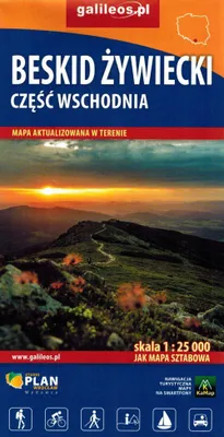 Productafbeelding van Żywiec-Beskiden, oostelijk deel. Toeristenkaart. Editie 2025. Galileos