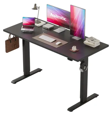 Elektrischer Schreibtisch 120x60 cm, höhenverstellbar, schwarz