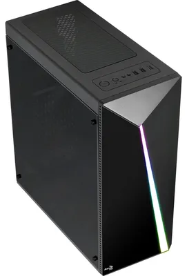 Produktbild von Gehäuse Semitour Mikro ATX / Mini ITX / ATX Aerocool Shard RGB LED Ø 12 cm Schwarz