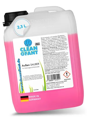 Produktbild von CLEANOFANT Außen-SAUBER 2,3 Liter (Wohnwagenreiniger / Wohnmobilreiniger)