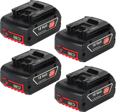 Produktbild von Ersatzbatterie, 8000mAh Kapazität, kompatibel mit Elektrowerkzeugmodellen, 4 Batterien