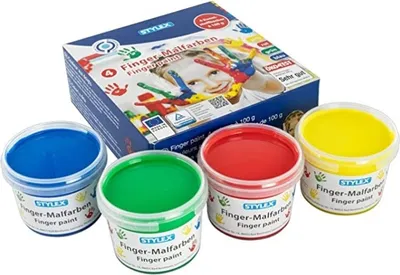 Produktbild von Stylex Fingermalfarben 4x100ml 28950