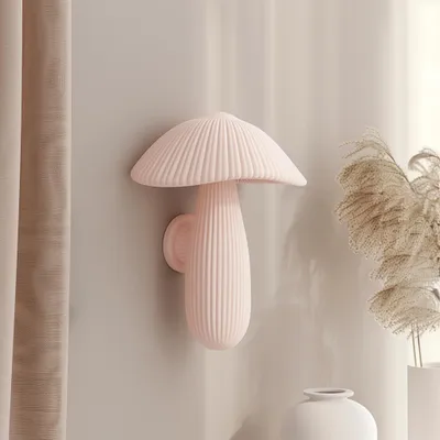 3D-gedruckte Pilz-Wanddekoration – Decords, Produktansicht 1