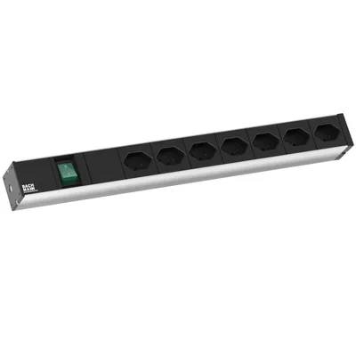 Obrázok produktu pre Bachmann 19” IT Basic, Základný, 7 AC zásuvky/AC zásuviek, Typ J, 2 m