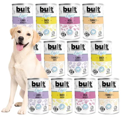 Produktbild von BULT | Hundefutter Geschmacksmix - Nassfutter Set 12x400g Dose - Hunde Nassfutter fur Hund
