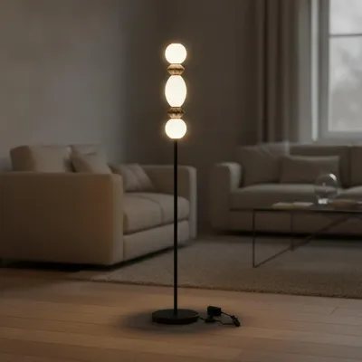 Productafbeelding van Vloerlamp Pallina 160cm, AI-gegenereerde afbeelding