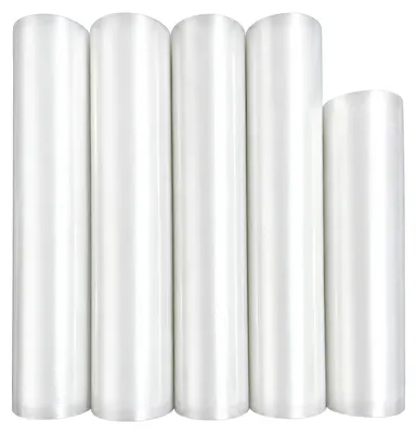 Vakuumbeutel-Rollen 5er-Set, 28x500 cm & 22x500 cm, BPA-frei